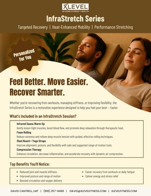 In-home Infrastretch . - The Infrastretch series is a restorative experience designed to help you feel your best. In-home Infrastretch . - The Infrastretch series is a restorative experience designed to help you feel your best.