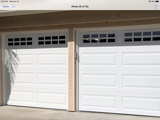 New garage doors installed in Laguna Niguel - We replaced the old style one piece garage doors, flip open style, with new modern sectional rollup garage doors including fixing the Wood Jambs due to termite and dry rot and also fixed some damaged stucco. Very happy customer! And a very clean finish to the project! New garage doors installed in Laguna Niguel - We replaced the old style one piece garage doors, flip open style, with new modern sectional rollup garage doors including fixing the Wood Jambs due to termite and dry rot and also fixed some damaged stucco. Very happy customer! And a very clean finish to the project!