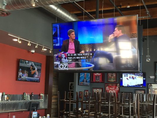 Restaurant Audio Visual Project - Smoke Eaters, a restaurant in San Jose's Almaden Valley serving the best wings and pub food with the greatest sports watching. We designed and installed a Professional Audio and Video system to incorporate 15 HD TV's showcasing DIRECTV for an amazing sports watching experience. The amazing sound system complements the sports watching with live sound throughout the restaurant's indoor and outdoor seating areas. And with the professional surveillance camera system that includes 14 cameras, the restaurant is more secure and can identify and report wrong-doing to the authorities. Restaurant Audio Visual Project - Smoke Eaters, a restaurant in San Jose's Almaden Valley serving the best wings and pub food with the greatest sports watching. We designed and installed a Professional Audio and Video system to incorporate 15 HD TV's showcasing DIRECTV for an amazing sports watching experience. The amazing sound system complements the sports watching with live sound throughout the restaurant's indoor and outdoor seating areas. And with the professional surveillance camera system that includes 14 cameras, the restaurant is more secure and can identify and report wrong-doing to the authorities.