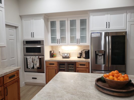 Complete kitchen remodel. - This kitchen remodel was complete this year. I updated the cabinets, counter tops, under cabinet lighting, appliances and flooring. Complete kitchen remodel. - This kitchen remodel was complete this year. I updated the cabinets, counter tops, under cabinet lighting, appliances and flooring.