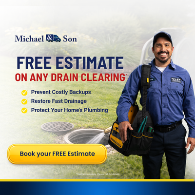Free Drain Cleaning Estimate - "For this homeowner, our drain specialists provided a free drain cleaning estimate to diagnose slow bathroom and kitchen drains before they turned into costly backups. We carefully inspected under-sink pipes, traps, and main lines, identifying buildup and potential problem areas.
Our goal is simple: prevent costly backups, restore fast drainage, and protect your home’s plumbing. With a clear, upfront estimate, the homeowner knew exactly what was needed and could move forward with confidence, no surprises, just honest recommendations, transparent pricing, and professional service." Free Drain Cleaning Estimate - "For this homeowner, our drain specialists provided a free drain cleaning estimate to diagnose slow bathroom and kitchen drains before they turned into costly backups. We carefully inspected under-sink pipes, traps, and main lines, identifying buildup and potential problem areas.
Our goal is simple: prevent costly backups, restore fast drainage, and protect your home’s plumbing. With a clear, upfront estimate, the homeowner knew exactly what was needed and could move forward with confidence, no surprises, just honest recommendations, transparent pricing, and professional service."