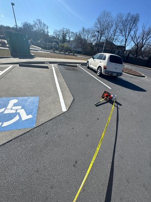 Line striping - Mind stripping for a small parking lot Line striping - Mind stripping for a small parking lot