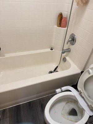 Bathroom - During the deep cleaning at spacious house Bathroom - During the deep cleaning at spacious house