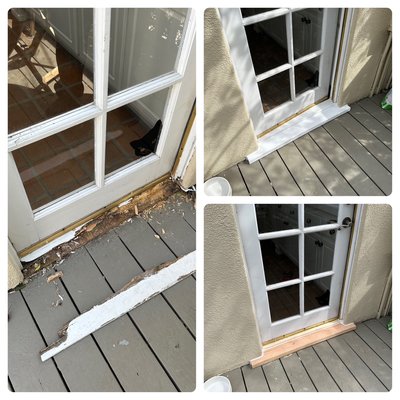 Replacing damaged door sills - Replacing damaged door sills Replacing damaged door sills - Replacing damaged door sills