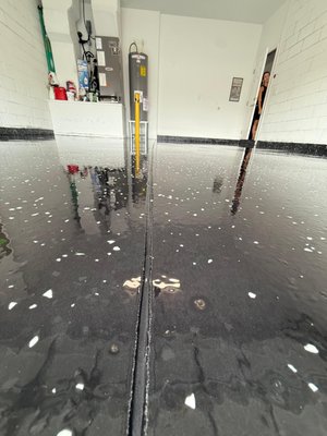 Garage floor epoxy flakes, this brought to the costumer Extreme Durability, Stain and Moisture Resistant, Professional, High-Gloss Look - Garage magoo did this project in Orlando area but we attend other areas too. Epoxy coating is an excellent choice for garage floors because it transforms ordinary concrete into a highly durable, low-maintenance, and visually appealing surface. One of its biggest advantages is its resistance to wear and tear — it can handle heavy vehicle traffic, dropped tools, and constant foot traffic without cracking, peeling, or chipping. It also forms a protective barrier that resists oil stains, gasoline, chemicals, and moisture, which are common in garage environments. This means the floor stays cleaner, is easier to maintain, and won’t absorb spills like bare concrete. Epoxy’s smooth, seamless finish not only enhances the appearance of the space with a high-gloss, professional look, but also helps improve lighting by reflecting light. Optional slip-resistant additives can be included to make the floor safer when wet. Plus, epoxy extends the life of the concrete beneath by sealing it against water and erosion. Overall, it’s a long-lasting, cost-effective upgrade that adds value to your property while turning your garage into a clean, polished, and functional space. Garage floor epoxy flakes, this brought to the costumer Extreme Durability, Stain and Moisture Resistant, Professional, High-Gloss Look - Garage magoo did this project in Orlando area but we attend other areas too. Epoxy coating is an excellent choice for garage floors because it transforms ordinary concrete into a highly durable, low-maintenance, and visually appealing surface. One of its biggest advantages is its resistance to wear and tear — it can handle heavy vehicle traffic, dropped tools, and constant foot traffic without cracking, peeling, or chipping. It also forms a protective barrier that resists oil stains, gasoline, chemicals, and moisture, which are common in garage environments. This means the floor stays cleaner, is easier to maintain, and won’t absorb spills like bare concrete. Epoxy’s smooth, seamless finish not only enhances the appearance of the space with a high-gloss, professional look, but also helps improve lighting by reflecting light. Optional slip-resistant additives can be included to make the floor safer when wet. Plus, epoxy extends the life of the concrete beneath by sealing it against water and erosion. Overall, it’s a long-lasting, cost-effective upgrade that adds value to your property while turning your garage into a clean, polished, and functional space.