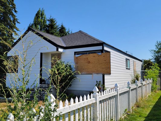 Exterior Remodel - Complete exterior remodel on this home. Our crew did a siding and roof replacement, new trim, new windows and fresh coat of paint.