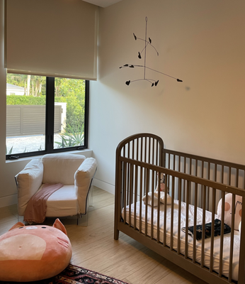 Double Shades in Nursery - South Miami - Protect your little ones with ShadeMonster's motorized double shades. Perfect for any room, double shades allows you to transition between solar shades and blackout shades. For home with children, ShadeMonster always recommends adding motorization to increase child safety.
Setting up your nursery? Don't forget window treatments! Call us today to get started on your next project with a free consultation. Double Shades in Nursery - South Miami - Protect your little ones with ShadeMonster's motorized double shades. Perfect for any room, double shades allows you to transition between solar shades and blackout shades. For home with children, ShadeMonster always recommends adding motorization to increase child safety.
Setting up your nursery? Don't forget window treatments! Call us today to get started on your next project with a free consultation.