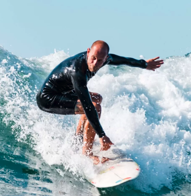 Founder, Surfer, Dreamer - meet Juan Spinola - Juan Spinola, founder of Offshore Vibes Surf School, has been part of the Santa Monica surfing community for over 20 years. Known for his patient coaching style and deep knowledge of the ocean, Juan is recognized among the best surf instructors in Santa Monica. His mission? To inspire every student — from first-timers to future pros — to find their own rhythm in the waves. Founder, Surfer, Dreamer - meet Juan Spinola - Juan Spinola, founder of Offshore Vibes Surf School, has been part of the Santa Monica surfing community for over 20 years. Known for his patient coaching style and deep knowledge of the ocean, Juan is recognized among the best surf instructors in Santa Monica. His mission? To inspire every student — from first-timers to future pros — to find their own rhythm in the waves.