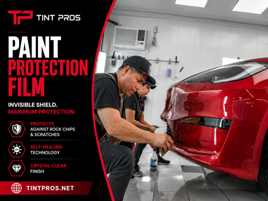 Paint Protection Film - Paint Protection Film is a clear, durable film applied to exterior vehicle surfaces to help protect paint from rock chips, scratches, road debris, and environmental exposure. It preserves factory paint while maintaining clarity and surface integrity during everyday driving conditions. Paint Protection Film - Paint Protection Film is a clear, durable film applied to exterior vehicle surfaces to help protect paint from rock chips, scratches, road debris, and environmental exposure. It preserves factory paint while maintaining clarity and surface integrity during everyday driving conditions.