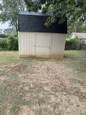 Shed Painting - Before and After - This project involved prepping and painting an exterior shed to refresh its appearance and protect the structure. The work included surface preparation, priming as needed, and applying a clean, even finish. The result is a durable, updated look that improves both appearance and longevity. Shed Painting - Before and After - This project involved prepping and painting an exterior shed to refresh its appearance and protect the structure. The work included surface preparation, priming as needed, and applying a clean, even finish. The result is a durable, updated look that improves both appearance and longevity.