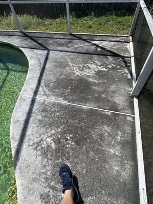 Pool decks - These are before and after shots of the decks we have washed.