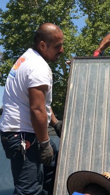 Solar Water Heater Installation - Staples Energy - This project was done as a team project between Staples Energy and Agua Del Sol.  HPS was selected as the professional installer for the Solar Water Heater, Backup Tank, Drain back tank and system at two residential locations.