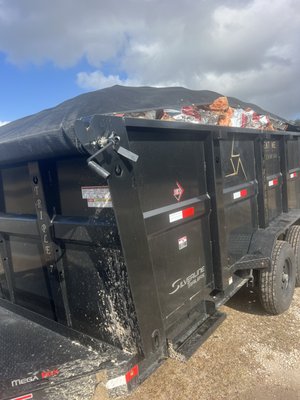 Quick material haul off - Customer contacted us need us to come load our dumpster and haul off same day to make room.