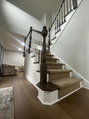 Stair Project - Prepped , primed & painted.  Quality shines, especially when you love what you do!