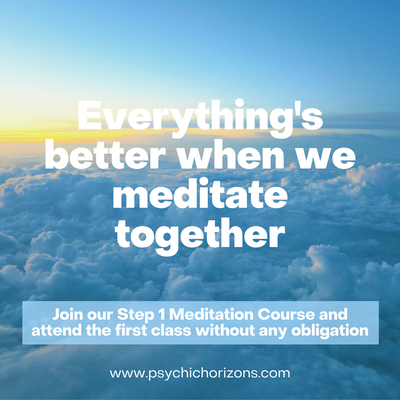 Step 1 Meditation Course - You begin to strengthen your personal space by learning to be centered, to be in charge of your attention. Be grounded, to be present and in your body, in communication with yourself. Create energetic boundaries, to have clarity of your own space and not merge with the energy of others. Meditate, to integrate spirit and body. Release past-time emotions and the energy of others in your space, work with chakras and your aura and why they’re important. De-energize pictures, a great healing tool, to release the emotional charge from past time experiences and beliefs.
Class includes: Weekly 2-hour class, Monday night healing clinics, Step 1 Review Class (when available), First week of Step 2 Step 1 Meditation Course - You begin to strengthen your personal space by learning to be centered, to be in charge of your attention. Be grounded, to be present and in your body, in communication with yourself. Create energetic boundaries, to have clarity of your own space and not merge with the energy of others. Meditate, to integrate spirit and body. Release past-time emotions and the energy of others in your space, work with chakras and your aura and why they’re important. De-energize pictures, a great healing tool, to release the emotional charge from past time experiences and beliefs.
Class includes: Weekly 2-hour class, Monday night healing clinics, Step 1 Review Class (when available), First week of Step 2