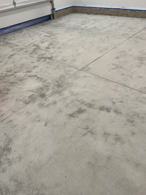 New Garage Floor Coating - This was a new concrete floor we coated with our Bean Flake option. It turn out amazing! New Garage Floor Coating - This was a new concrete floor we coated with our Bean Flake option. It turn out amazing!