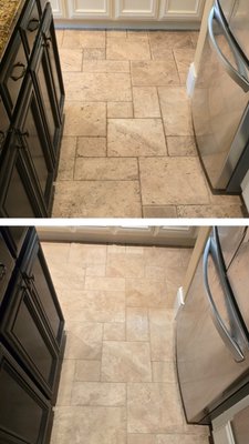 Deep Cleaning for Taverntine - Travertine is a gorgeous, premium stone, but it’s a magnet for deep grime. Because it is highly porous and chemically sensitive, regular mopping just pushes dirt deep into its natural pockets—and using the wrong DIY cleaner can permanently ruin and dull the surface.
To safely bring it back to life, you need the right physics, not harsh chemicals. Here is why our specialized Truckmount extraction system delivers flawless results:
Super-Heated Water (200°F+): Melts away trapped grease, oils, and deep-seated soil without harming the delicate stone.
Targeted High Pressure: Blasts out embedded grime from the microscopic pores and grout lines where normal scrubbers can't reach.
Instant Vacuum Extraction: Sucks up the dirty water the exact microsecond it hits the floor, leaving your stone completely flushed, residue-free, and beautifully dry. Deep Cleaning for Taverntine - Travertine is a gorgeous, premium stone, but it’s a magnet for deep grime. Because it is highly porous and chemically sensitive, regular mopping just pushes dirt deep into its natural pockets—and using the wrong DIY cleaner can permanently ruin and dull the surface.
To safely bring it back to life, you need the right physics, not harsh chemicals. Here is why our specialized Truckmount extraction system delivers flawless results:
Super-Heated Water (200°F+): Melts away trapped grease, oils, and deep-seated soil without harming the delicate stone.
Targeted High Pressure: Blasts out embedded grime from the microscopic pores and grout lines where normal scrubbers can't reach.
Instant Vacuum Extraction: Sucks up the dirty water the exact microsecond it hits the floor, leaving your stone completely flushed, residue-free, and beautifully dry.