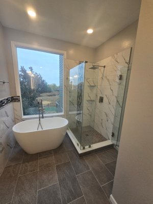Highlands Ranch Bathroom Remodel - We transformed this outdated bathroom into a modern oasis! By enlarging the shower and adding a relaxing soaking tub, along with beautiful new tile and a stylish vanity, we created a space that's both functional and inviting. It’s a wonderful improvement! Highlands Ranch Bathroom Remodel - We transformed this outdated bathroom into a modern oasis! By enlarging the shower and adding a relaxing soaking tub, along with beautiful new tile and a stylish vanity, we created a space that's both functional and inviting. It’s a wonderful improvement!