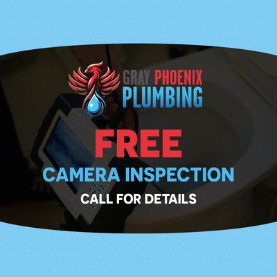 Free Camera Inspection - We provide a professional sewer camera inspection to give you a clear, real-time view of your home's main sewer line. This diagnostic service allows us to identify roots, cracks, or blockages without any digging. It’s the best way to ensure your pipes are in good condition and prevent unexpected backups. Call us today to learn more and schedule your free inspection!