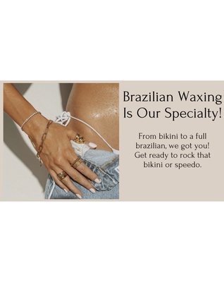 Brazilian Waxing Specialists - Ready to experience the ultimate in smooth, silky skin? Bare It All Wax Studio specializes in professional Brazilian waxing for both women and men, right here in Chesterfield, MO. Whether it’s your first wax or you’re a seasoned pro, our skilled team ensures a comfortable, private, and personalized experience every time.

We use high-quality waxes and advanced techniques to deliver gentle, effective results—helping you feel confident and beautiful (or handsome!) in your own skin. Our modern, relaxing studio is dedicated to the highest standards of cleanliness and customer care, making your visit as stress-free as possible.

Why Choose Bare It All Wax Studio?
▪️ Experienced waxing specialists for all genders
▪️ Clean, welcoming environment
▪️ Commitment to comfort, quality, and safety
▪️ Discreet, judgment-free atmosphere
▪️ Easy online booking to fit your busy schedule

Take the next step towards feeling amazing—your smoothest self is just a click away!
Schedule your Brazilian waxing appointment easily at bareitallwaxlounge.com .