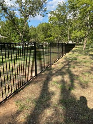 Wrought Iron fence installation - This family recently purchased a large breed dog and wanted to accommodate him by expanding there backyard to give him more running room. 🐶 🐕
#pecanplantation #Granbury
450 linear feet of 5’ flat top/flat bottom wrought iron ✅
2- arched top gates ✅
1- double swing gate ✅
Another happy customer and an even happier labradoodle ✅✅🐶🐕 😃 Wrought Iron fence installation - This family recently purchased a large breed dog and wanted to accommodate him by expanding there backyard to give him more running room. 🐶 🐕
#pecanplantation #Granbury
450 linear feet of 5’ flat top/flat bottom wrought iron ✅
2- arched top gates ✅
1- double swing gate ✅
Another happy customer and an even happier labradoodle ✅✅🐶🐕 😃