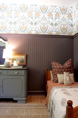 Double Kids Room - These sisters were ready to share a room together at the ages of 2 and 4. We came in and reworked the closet to give storage for books and decor as well as closet system they can grow into. 
Scope of design work; flooring, millwork and paint, wallpaper, furniture, textiles, some decor, closet design.