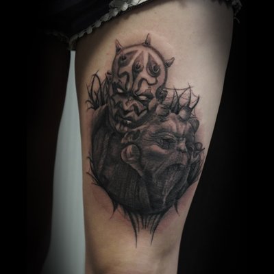 Horror Tattoo - Hey there! Do you love horror movies?  Who doesn't?  We are here to help bring those characters to life in a way that is special and unique to you. No need to look further, Miguel is your guy! He specializes in black and grey realism as well as portrait tattoos and would love to work with you! 

Please don't hesitate to contact us for booking with @mtsoulstattoos. Alternatively, you can visit us at Mission Valley Mall in San Diego! 

We look forward to seeing you!