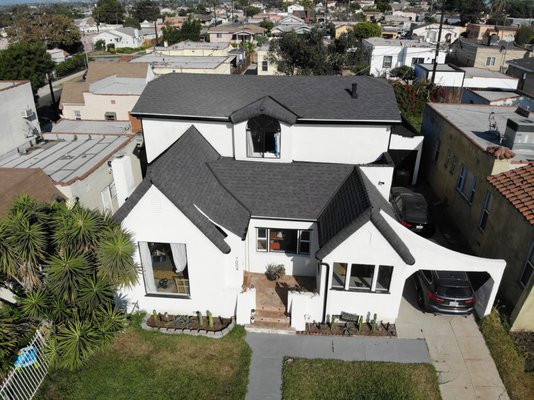 Roof Replacement Los Angeles - The original roof was close to 20 years old. We did a full replacement that included the sheathing under the shingles. Roof Replacement Los Angeles - The original roof was close to 20 years old. We did a full replacement that included the sheathing under the shingles.