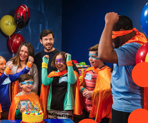 Birthday Parties and Events - Looking for a memorable way to celebrate your child’s birthday? Preferably something that doesn’t require a ton of planning on your part? Relax – we’ve got this.
Throw an event unlike any other for your coworkers, campers, classroom, team or any other large party.
Throw an event unlike any other for your coworkers, campers, classroom, team or any other large party. Birthday Parties and Events - Looking for a memorable way to celebrate your child’s birthday? Preferably something that doesn’t require a ton of planning on your part? Relax – we’ve got this.
Throw an event unlike any other for your coworkers, campers, classroom, team or any other large party.
Throw an event unlike any other for your coworkers, campers, classroom, team or any other large party.