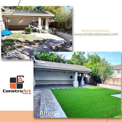 Before & After - New Backyard Project✨ Before & After - New Backyard Project✨