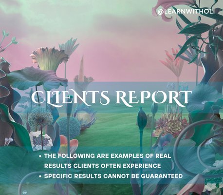 Client results - Examples of some of the results experienced by clients. Specific results can’t be guaranteed. Client results - Examples of some of the results experienced by clients. Specific results can’t be guaranteed.