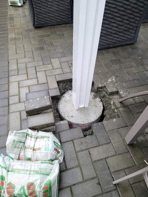Cement Footing for Patio Cover - This outdoor space required our 20" x 24" Cement Footings to ensure extra stability and integrity for their lovely Patio Cover from our partners at Pacific Awnings. Book now for a free consult! let us build your dream project! Cement Footing for Patio Cover - This outdoor space required our 20" x 24" Cement Footings to ensure extra stability and integrity for their lovely Patio Cover from our partners at Pacific Awnings. Book now for a free consult! let us build your dream project!
