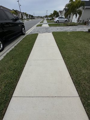 Pressure washing sidewalk - Client needed side walk pressure washed. Pressure washing sidewalk - Client needed side walk pressure washed.