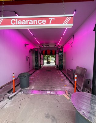 Car Wash Renovation - Car wash renovation to upgrade equipment and lighting . Car Wash Renovation - Car wash renovation to upgrade equipment and lighting .