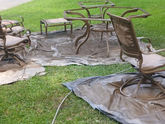 Patio Furniture - We paint everything including chairs and patio furniture Patio Furniture - We paint everything including chairs and patio furniture