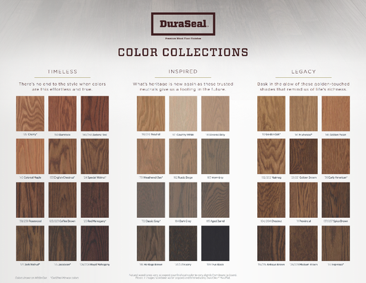 Color Chart - Looking to get the Yellow out of your floors? Check out these beautiful new colors! We can change the look and feel of you entire home. Color Chart - Looking to get the Yellow out of your floors? Check out these beautiful new colors! We can change the look and feel of you entire home.