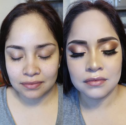 Bridal Makeup - Bridal Makeup with shimmer eye Bridal Makeup - Bridal Makeup with shimmer eye