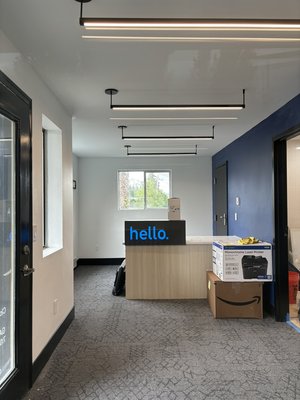 SELF STORAGE OFFICE LOCATED IN HWY 99 LYNNWOOD WA - This project was left by another Contractor after a Huge water leak that Broke trough the ceiling and Got all Floor wet, We Got the call for this Project By Jayton Brown Young Businessman, And we thank Him For the Trust, We complete Remodeled This Job For Him they needed the office Asap after the agreement, So we did complete On the estimate of Time
