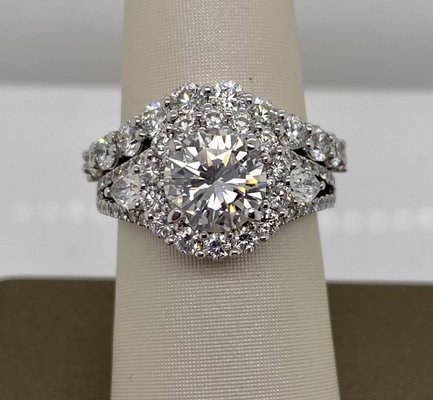 Call Now & Mention Yelp! - Custom Curved Wedding Band - We created a Custom Curved Diamond Wedding Band to fit alongside the customers' Engagement ring. Call Now & Mention Yelp! - Custom Curved Wedding Band - We created a Custom Curved Diamond Wedding Band to fit alongside the customers' Engagement ring.