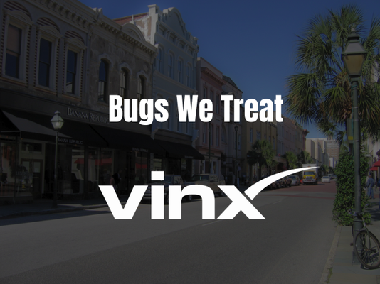 Bugs We Treat - Beneath it is the prominent Vinx logo, standing out clearly over the backdrop. The overall design communicates professionalism and local trust while drawing attention to the company’s pest control services. Bugs We Treat - Beneath it is the prominent Vinx logo, standing out clearly over the backdrop. The overall design communicates professionalism and local trust while drawing attention to the company’s pest control services.