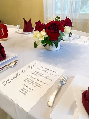50th Abington High School Reunion - This event was held in someone’s residence for a 50th reunion of Abington highschool. We provided catering, linens, disposable plates and flatware, table rentals and chair rentals. Set up and clean up.