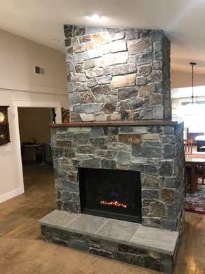 Stone, Brick Hearths and Fireplace Remodeling Service. Customize your fireplace! With 100s of options to choose from. - We have done 100s of fireplace remodels over the years. Here are just a few pictures of our work. Quality and Customer Service is always our number one importance.
