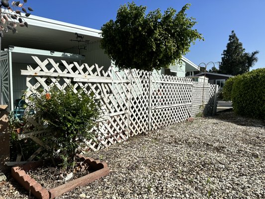 Wood picket fence April 15 - This wooden picket fence was built to give a nicer view the our customer backyard. Redwood pickets with pressure treated post and rails. Solar post caps. Wood picket fence April 15 - This wooden picket fence was built to give a nicer view the our customer backyard. Redwood pickets with pressure treated post and rails. Solar post caps.