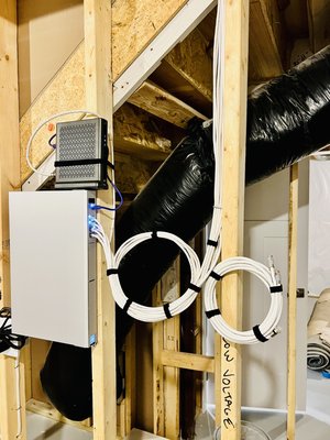 Ubiquiti Wi-Fi Network Before and After - Our client recently settled into a luxurious new residence in Bel Air, where the property was already outfitted with ethernet cabling for internet connectivity. To enhance this setup, we implemented an advanced network solution featuring a Ubiquiti Dream Machine SE and two Ubiquiti On-Wall WiFi Access Points, each integrated with a network switch. Additionally, we installed an in-ceiling access point. This state-of-the-art configuration ensures the client enjoys exceptionally fast WiFi coverage across all three floors of the home.