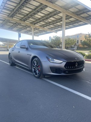 Maserati wrapped in matte dark grey - Maserati wrapped in matte dark grey Maserati wrapped in matte dark grey - Maserati wrapped in matte dark grey