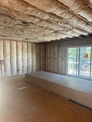 Batts Insulation - For this project we did Attic & walls Insulation.