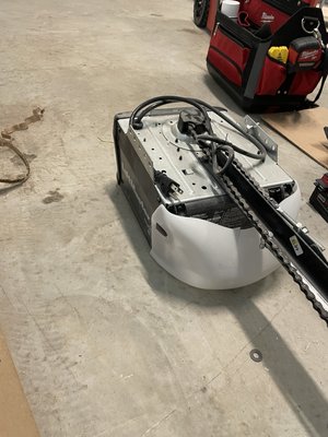 Opener Replacement - We helped out one of our great customers who had a faulty opener. Customer moved forward with a new and much quieter belt drive opener. Now the customer has peace of mind with their new opener.
