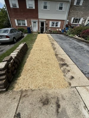 Completed Garden/pavers removal located in Reading PA. - This customer wanted to remove her garden center and replace it with a more opened area. I came there the day after and completed the replacement. The customer was very pleased and satisfied!.