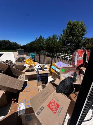 Junk removal - Residential junk removal completed. We removed and hauled away cardboard, household items, and debris. Total cost: $300. Junk removal - Residential junk removal completed. We removed and hauled away cardboard, household items, and debris. Total cost: $300.