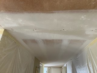 Popcorn Removal/ Drywall Repair - This work was done after the popcorn was removed. We take care of all the stress cracks or patchwork before applying texture. Popcorn Removal/ Drywall Repair - This work was done after the popcorn was removed. We take care of all the stress cracks or patchwork before applying texture.